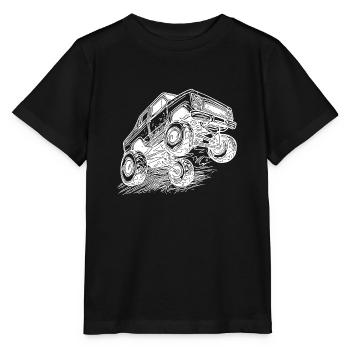 Hobby Monstertruck Modellbau Spielzeug Reifen - Stanley/Stella Kinder T-Shirt MINI CREATOR  - Schwarz - Vorne - Mikhail (115cm)