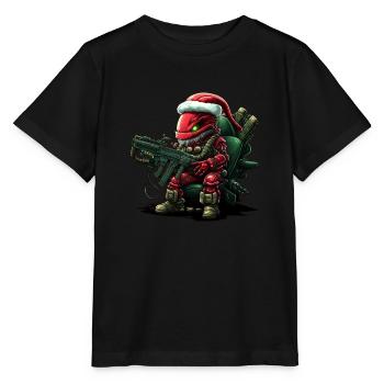 Santa Claus - Stanley/Stella MINI CREATOR Kids’ T-Shirt - black - Front - Mikhail (115cm)