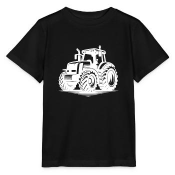 Tracteurs robustes pour les machines agricoles de tracteur Biofarmer - T-shirt bio MINI CREATOR Stanley/Stella Enfant - noir - Devant - Mikhail (115cm)