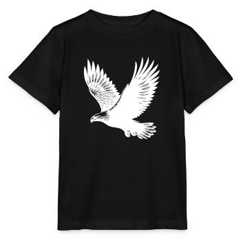 Elegant eagle on huge wings - Stanley/Stella MINI CREATOR Kids’ T-Shirt - black - Front - Mikhail (115cm)