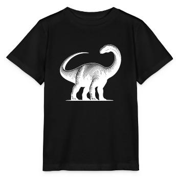 Dinosaure dinosaure dinosaure brachiosaure massif - T-shirt bio MINI CREATOR Stanley/Stella Enfant - noir - Devant - Mikhail (115cm)
