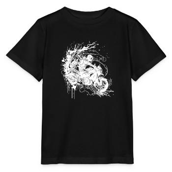 Off-Road Vague Moto Sport Moto Splash Style - T-shirt bio MINI CREATOR Stanley/Stella Enfant - noir - Devant - Mikhail (115cm)