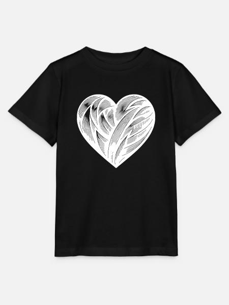 Elegantes Tattoo Herz - Stanley/Stella Kinder T-Shirt MINI CREATOR  - Schwarz