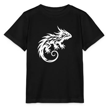 Shaggy Barbu Dragon Tribal Dragon Tattoo - T-shirt bio MINI CREATOR Stanley/Stella Enfant - noir - Devant - Mikhail (115cm)