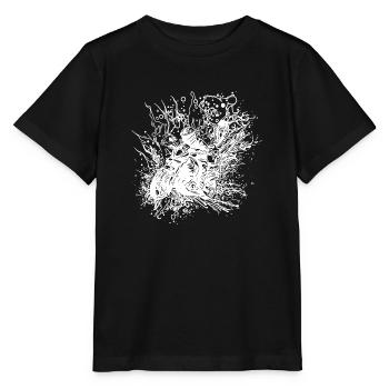 Motorrad Bikerstyle Custombike Rennsport Splash - Stanley/Stella Kinder T-Shirt MINI CREATOR  - Schwarz - Vorne - Mikhail (115cm)