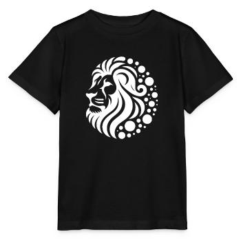 Proud lion's head with mane - Stanley/Stella MINI CREATOR Kids’ T-Shirt - black - Front - Mikhail (115cm)