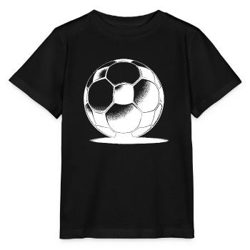 Soccer ball with shadow - Stanley/Stella MINI CREATOR Kids’ T-Shirt - black - Front - Mikhail (115cm)