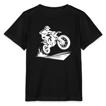 Motorsport Enduro Jumping Terrain Machine - Stanley/Stella MINI CREATOR Kids’ T-Shirt - black - Front - Mikhail (115cm)