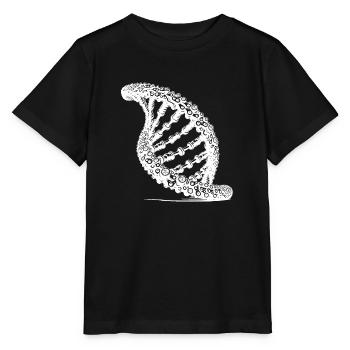 DNA Chain Twisted Technique Chain Links - Stanley/Stella MINI CREATOR Kids’ T-Shirt - black - Front - Mikhail (115cm)