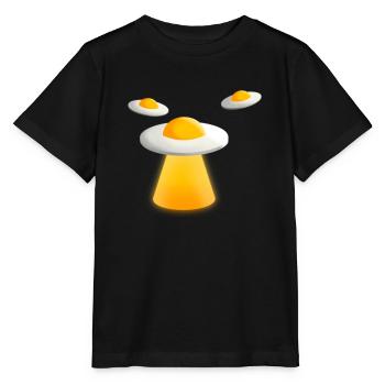 Œuf au plat non identifié - T-shirt bio MINI CREATOR Stanley/Stella Enfant - noir - Devant - Mikhail (115cm)