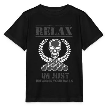 Billard Joueur de billard Billard Billard Ball Pool - T-shirt bio MINI CREATOR Stanley/Stella Enfant - noir - Devant - Mikhail (115cm)