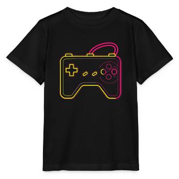 Retro Gaming Controller - Stanley/Stella MINI CREATOR Kids’ T-Shirt - black - Front - Mikhail (115cm)