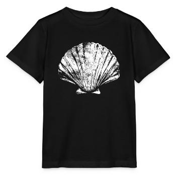 Chemin - Pétoncle - Pèlerinage - Santiago - T-shirt bio MINI CREATOR Stanley/Stella Enfant - noir - Devant - Mikhail (115cm)