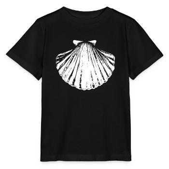 Chemin - Pétoncle - Pèlerinage - Santiago - T-shirt bio MINI CREATOR Stanley/Stella Enfant - noir - Devant - Mikhail (115cm)
