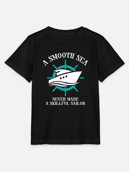 Smooth Sea Sailor - Stanley/Stella Kinder T-Shirt MINI CREATOR - Schwarz