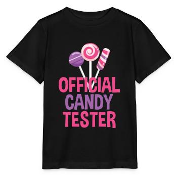 OFFICIAL CANDY TESTER - Stanley/Stella MINI CREATOR Kids’ T-Shirt - black - Front - Mikhail (115cm)
