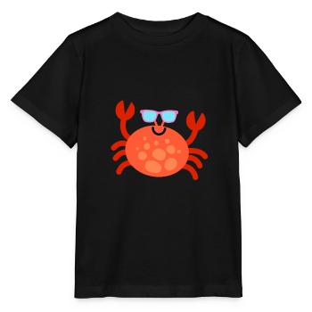 FUNNY CRAB - T-shirt bio MINI CREATOR Stanley/Stella Enfant - noir - Devant - Mikhail (115cm)