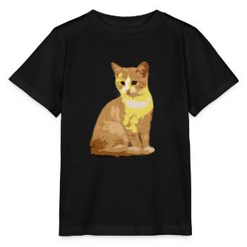 Chat Chat - T-shirt bio MINI CREATOR Stanley/Stella Enfant - noir - Devant - Mikhail (115cm)
