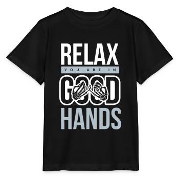 Physiothérapie - T-shirt bio MINI CREATOR Stanley/Stella Enfant - noir - Devant - Mikhail (115cm)