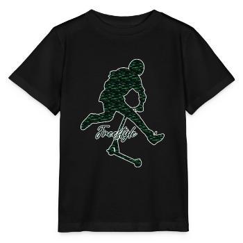 trottinette freestyle - T-shirt bio MINI CREATOR Stanley/Stella Enfant - noir - Devant - Mikhail (115cm)