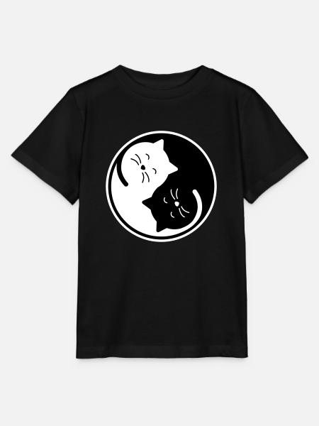 Katze - Stanley/Stella Kinder T-Shirt MINI CREATOR  - Schwarz