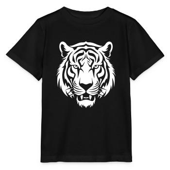 Tigre - T-shirt bio MINI CREATOR Stanley/Stella Enfant - noir - Devant - Mikhail (115cm)
