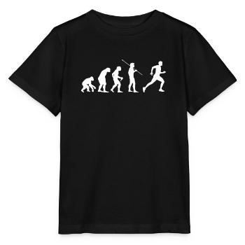 Evolution Running Run Läufer Joggen - Stanley/Stella Kinder T-Shirt MINI CREATOR  - Schwarz - Vorne - Mikhail (115cm)