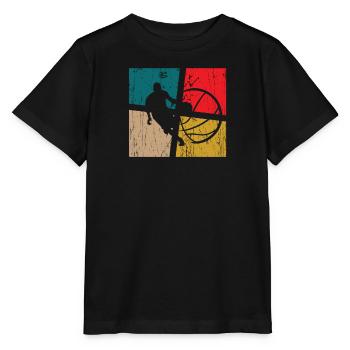 Ball Liebe Basketball Perfekter Teamplayer - Stanley/Stella Kinder T-Shirt MINI CREATOR  - Schwarz - Vorne - Mikhail (115cm)