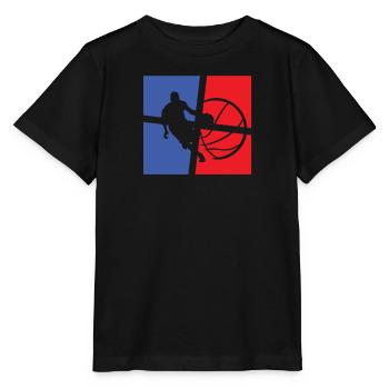 Ball Liebe Basketball Perfekter Teamplayer - Stanley/Stella Kinder T-Shirt MINI CREATOR  - Schwarz - Vorne - Mikhail (115cm)