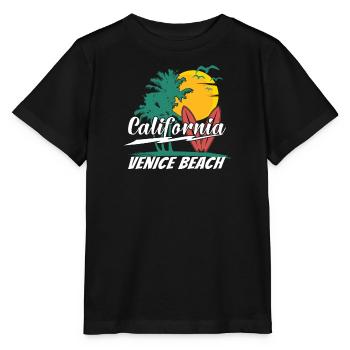 70er 80er In Der Kalifornischen Stadt Venice Beach - Stanley/Stella Kinder T-Shirt MINI CREATOR  - Schwarz - Vorne - Mikhail (115cm)