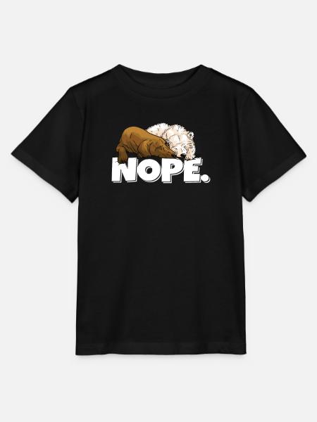 Font Nope Bären Schlafen - Stanley/Stella Kinder T-Shirt MINI CREATOR  - Schwarz