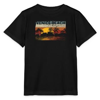 70er 80er In Der Kalifornischen Stadt Venice Beach - Stanley/Stella Kinder T-Shirt MINI CREATOR  - Schwarz - Vorne - Mikhail (115cm)