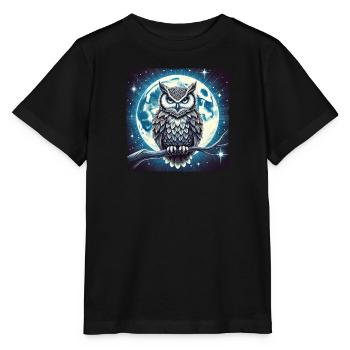 Verbessern Sie Ihren Stil Mit Unserer Eule - Stanley/Stella Kinder T-Shirt MINI CREATOR  - Schwarz - Vorne - Mikhail (115cm)