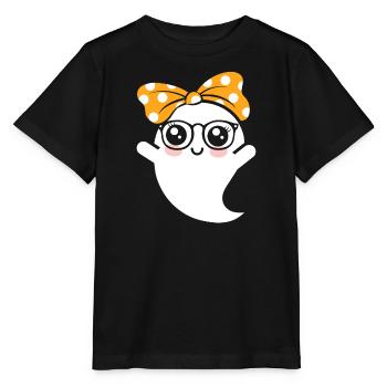 Halloween : Votre sympathique Boo-crew local - T-shirt bio MINI CREATOR Stanley/Stella Enfant - noir - Devant - Mikhail (115cm)