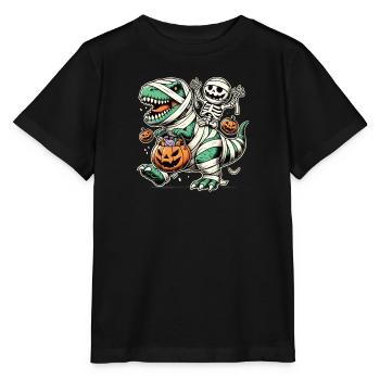 Celebrate The Prehistoric Turn In Hallowee - Stanley/Stella MINI CREATOR Kids’ T-Shirt - black - Front - Mikhail (115cm)