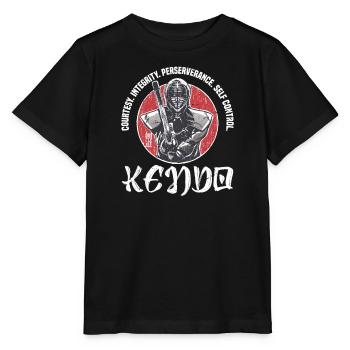 Decency. Integrity. Perseverance. Self-control. - Stanley/Stella MINI CREATOR Kids’ T-Shirt - black - Front - Mikhail (115cm)
