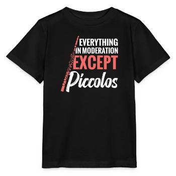 Alles In Maßen Außer Piccolos - Stanley/Stella Kinder T-Shirt MINI CREATOR  - Schwarz - Vorne - Mikhail (115cm)