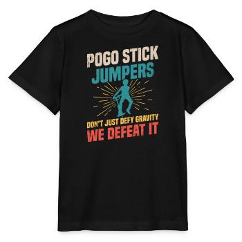 Pogo-stick-jumper Trotzen Nicht Nur Der - Stanley/Stella Kinder T-Shirt MINI CREATOR  - Schwarz - Vorne - Mikhail (115cm)