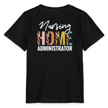 Nursing Home Administrators - Stanley/Stella MINI CREATOR Kids’ T-Shirt - black - Front - Mikhail (115cm)