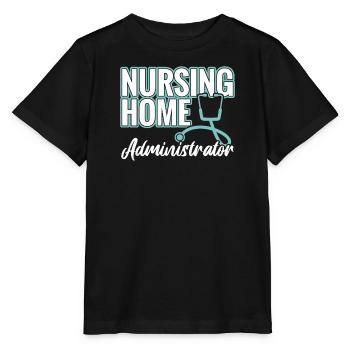 Nursing Home Administrators - Stanley/Stella MINI CREATOR Kids’ T-Shirt - black - Front - Mikhail (115cm)