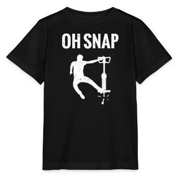 Pogo Stick Oh Snap - Stanley/Stella Kinder T-Shirt MINI CREATOR  - Schwarz - Vorne - Mikhail (115cm)