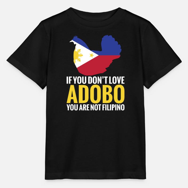 Si vous n’aimez pas l’adobo, vous n’êtes pas un - T-shirt bio MINI CREATOR Stanley/Stella Enfant - noir