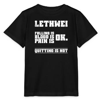 Lethwei Ist Kein Sport, Sondern Ein Lebensstil - Stanley/Stella Kinder T-Shirt MINI CREATOR  - Schwarz - Vorne - Mikhail (115cm)