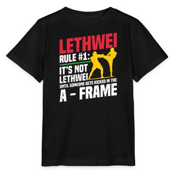 Lethwei Ist Kein Sport, Sondern Ein Lebensstil - Stanley/Stella Kinder T-Shirt MINI CREATOR  - Schwarz - Vorne - Mikhail (115cm)
