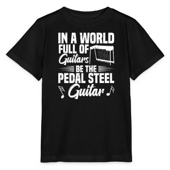 Dans un monde plein de guitares -bee l’interface graphique - T-shirt bio MINI CREATOR Stanley/Stella Enfant - noir - Devant - Mikhail (115cm)