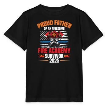 Stolze Vater Einer Awesome Fire Academy Survivor - Stanley/Stella Kinder T-Shirt MINI CREATOR  - Schwarz - Vorne - Mikhail (115cm)