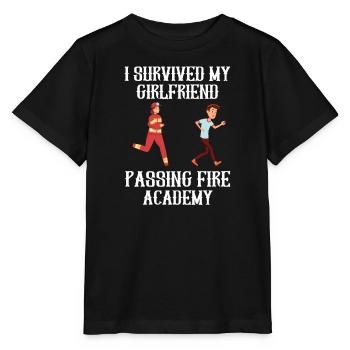 J’ai survécu à ma petite amie, l’Académie des pompiers - T-shirt bio MINI CREATOR Stanley/Stella Enfant - noir - Devant - Mikhail (115cm)