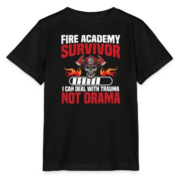 Überlebende Der Feuerakademie Ich Kann Mit Trauma - Stanley/Stella Kinder T-Shirt MINI CREATOR  - Schwarz - Vorne - Mikhail (115cm)