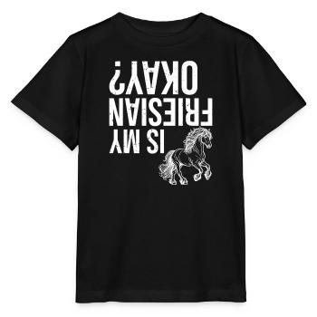 Mon frison va-t-il bien ? - T-shirt bio MINI CREATOR Stanley/Stella Enfant - noir - Devant - Mikhail (115cm)