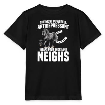 Frison, Garçon, Amour, Cheval, Frison - T-shirt bio MINI CREATOR Stanley/Stella Enfant - noir - Devant - Mikhail (115cm)